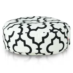 Puff Reposapiés Redondo - Tejido Estampado Premium