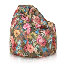 Puff Pera Estándar - Tejido Estampado Premium