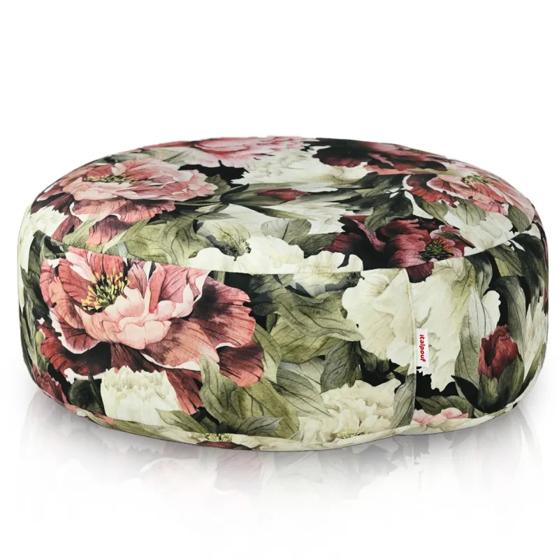 Puff Reposapiés Redondo - Tejido Estampado Premium – vista 6