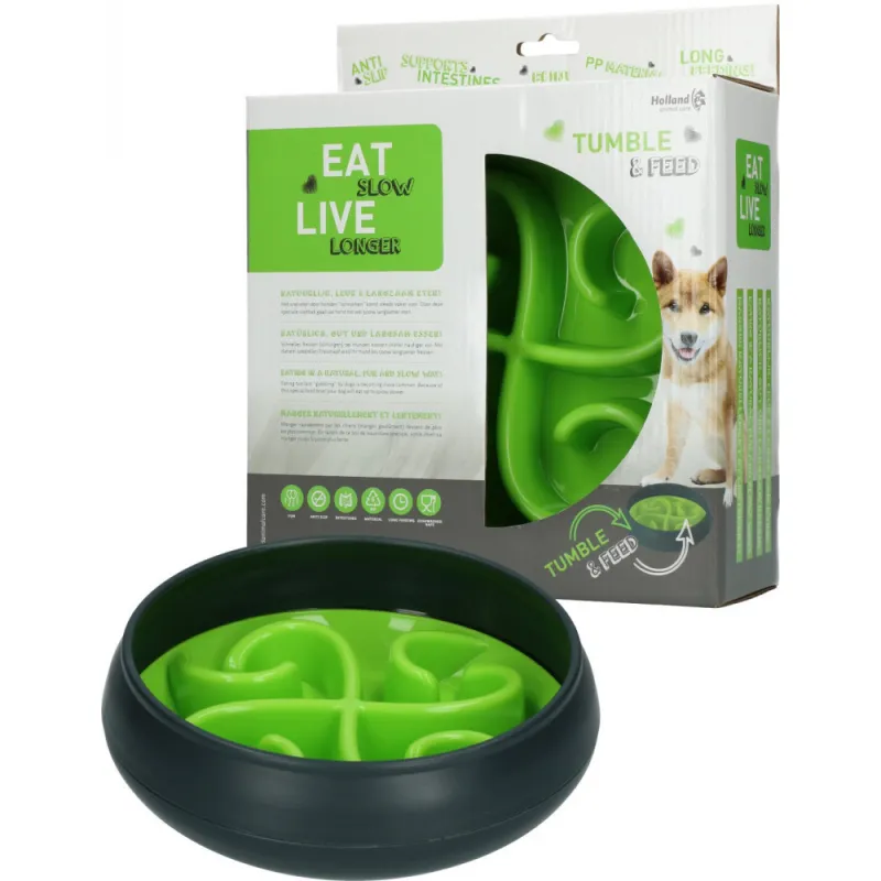 Comedero lento, perfecto para uso en casa, promueve la salud del perro