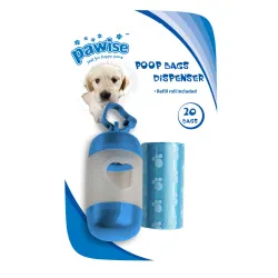 Dispensador de bolsas para excrementos fabricado en material resistente para dueños de mascotas