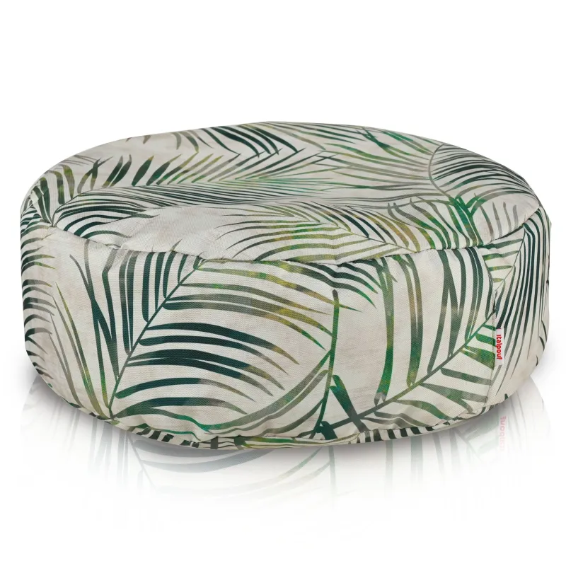 Puff Reposapiés Redondo - Outdoor Pro de Exterior Jardín Impermeable