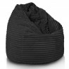 Negro puff pera xl stripe