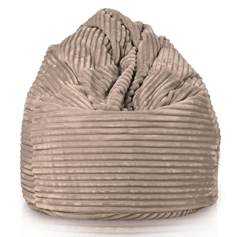 Beige puff pera XXL stripe