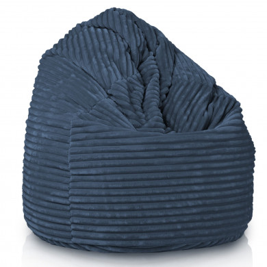 Azul marino puff pera xxl stripe