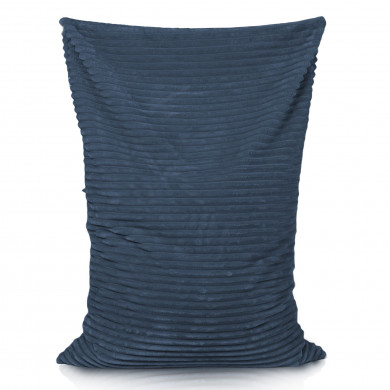 Azul marino puff almohada xl stripe