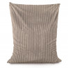 Beige puff almohada stripe