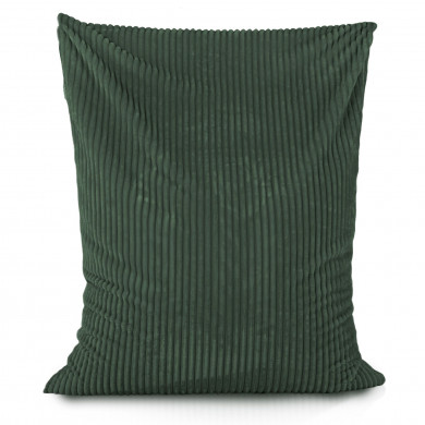 Verde oscuro puff almohada stripe