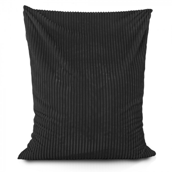 Negro puff almohada xxl stripe