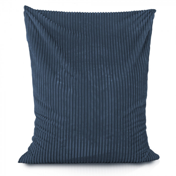 Azul marino puff almohada xl stripe