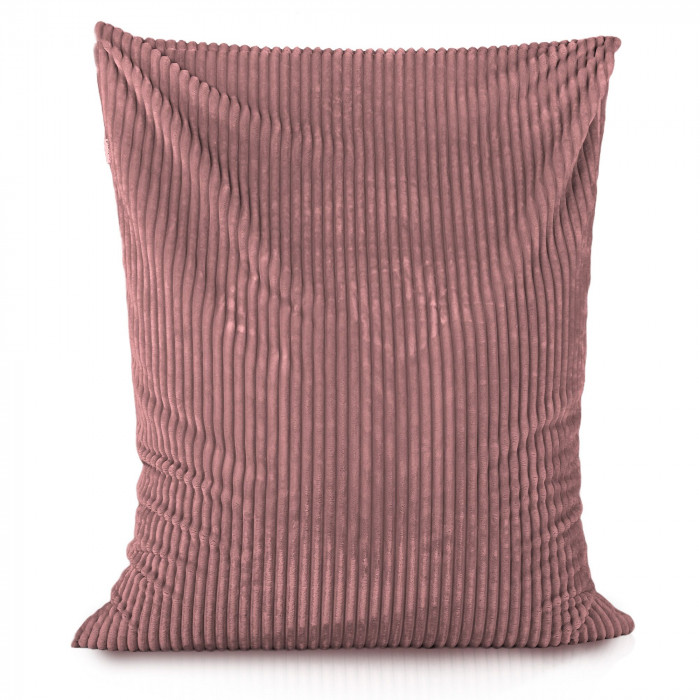 Rosa desteñido puff almohada xl stripe