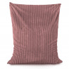 Rosa desteñido puff almohada stripe