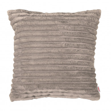 Beige almohada decorativa cuadrada stripe