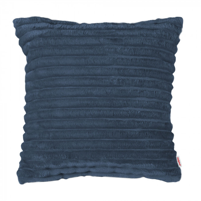 Azul marino almohada decorativa cuadrada stripe