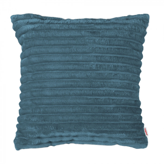 Azul almohada decorativa cuadrada stripe