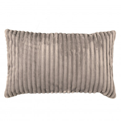 Beige almohada decorativa rectangular stripe