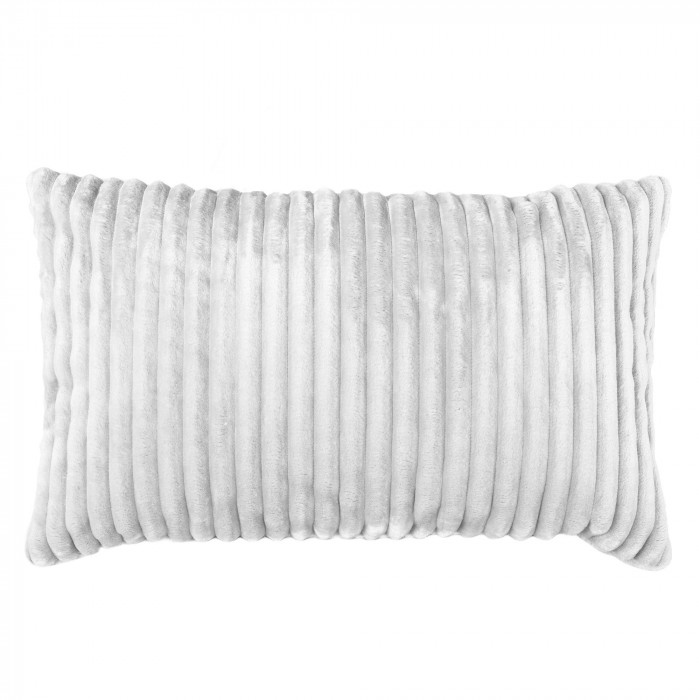 Blanco almohada decorativa rectangular stripe
