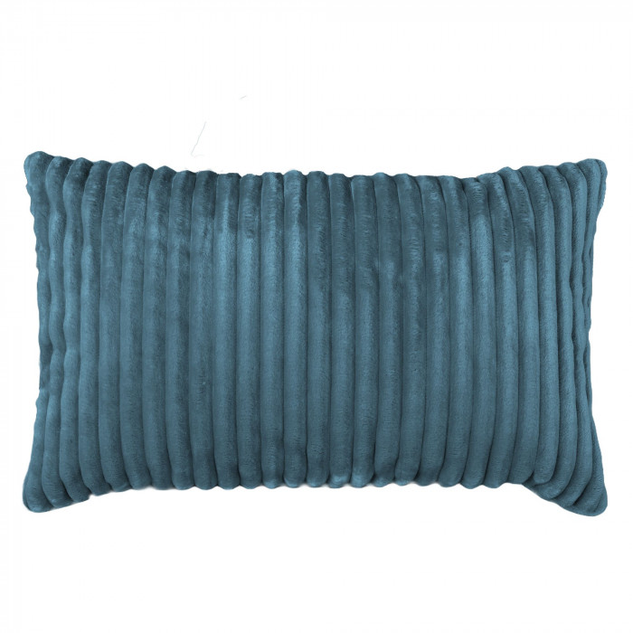Azul almohada decorativa rectangular stripe