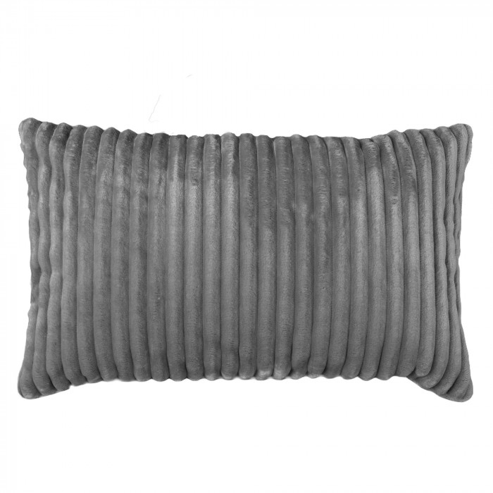 Gris almohada decorativa rectangular stripe