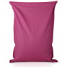 Fucsia Puff Almohada cuero ecológico