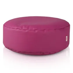 Puff Reposapiés Redondo - Piel Sintética