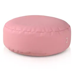 Puff Reposapiés Redondo - Piel Sintética