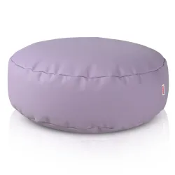 Puff Reposapiés Redondo - Piel Sintética