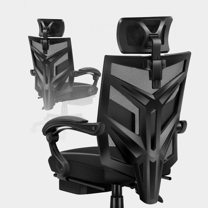 El respaldo de la silla gaming Huzaro Combat 5.0 Negro