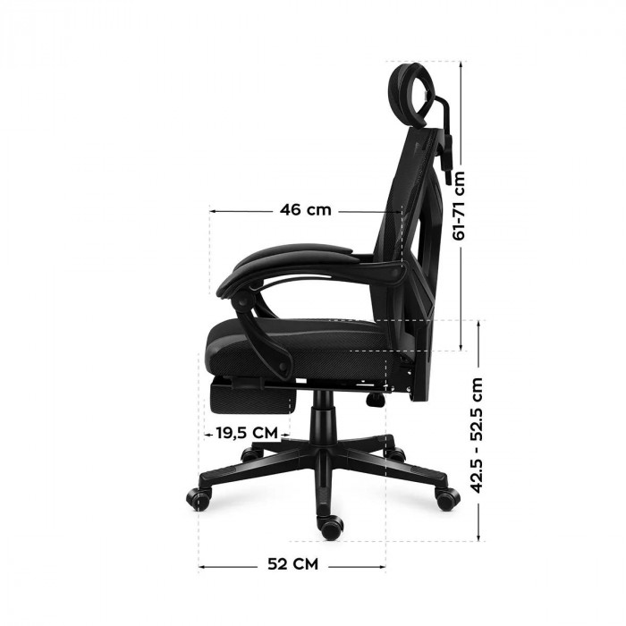 Dimensiones del Huzaro Combat 5.0 Negro