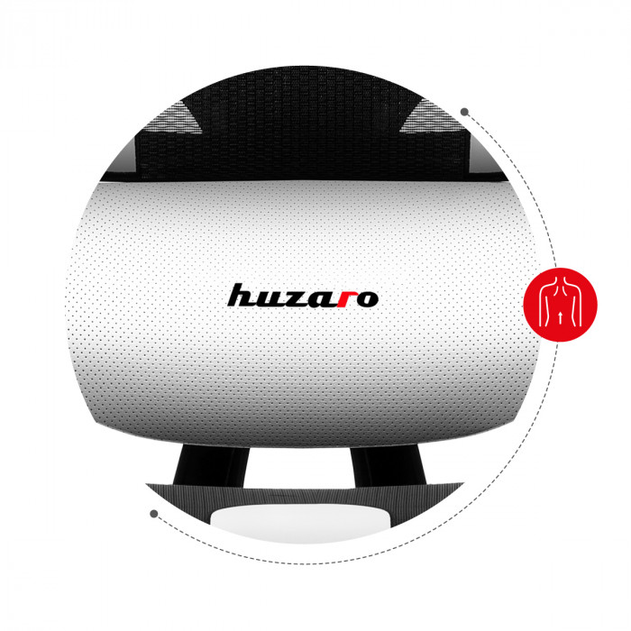 Apoyo lumbar en el asiento Huzaro Combat 8.0 Blanco