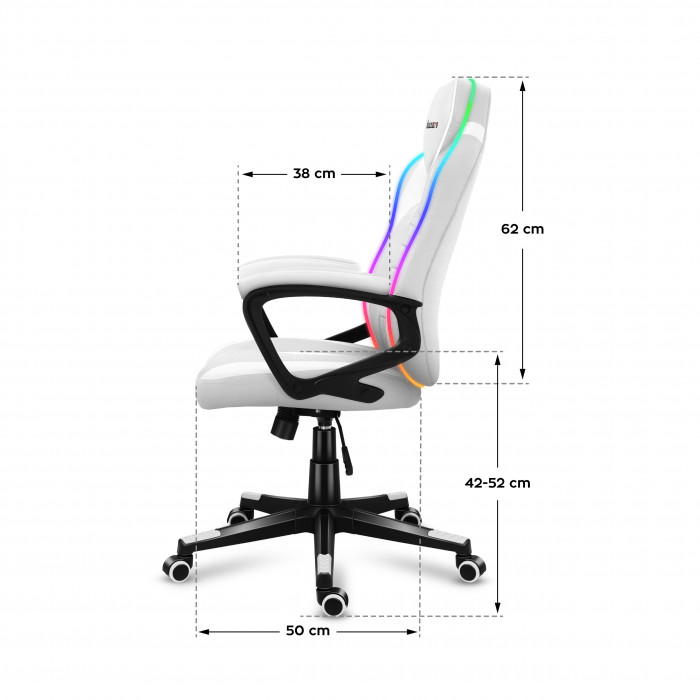 Dimensiones de la silla Huzaro Force 2.5 Carbon RGB