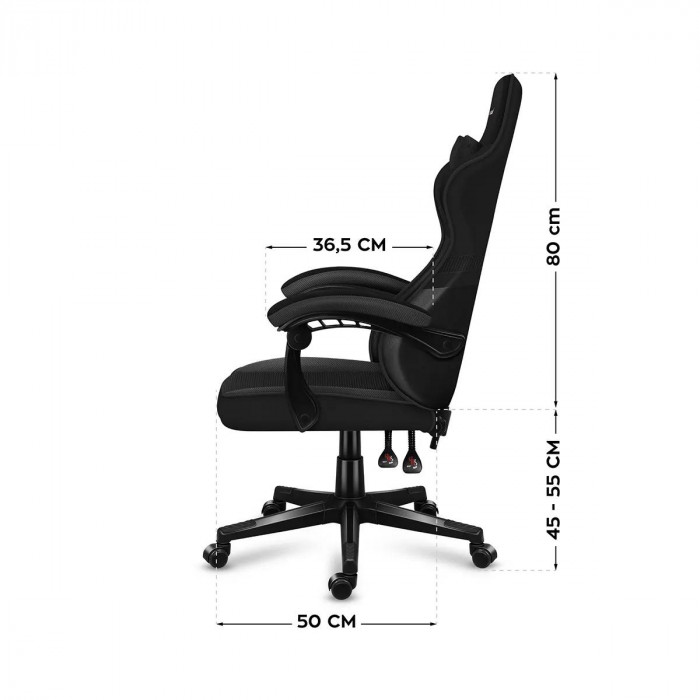 Dimensiones de la silla de carbono Huzaro Force 4.4