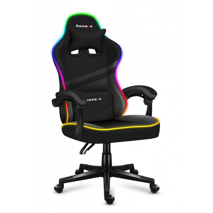 Silla para juegos Huzaro FORCE 4.4 RGB de malla negra