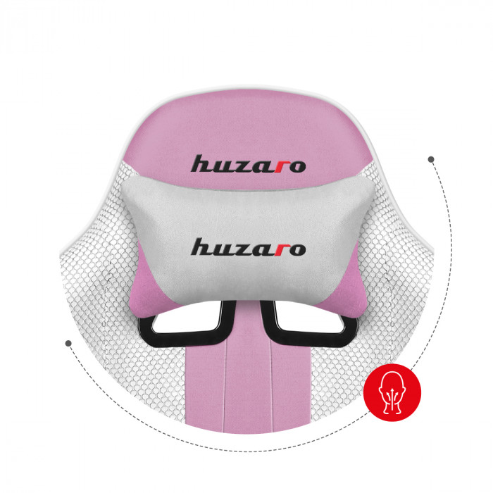 Cojín lumbar para silla gaming Huzaro Force 4.7 Rosa Mesh