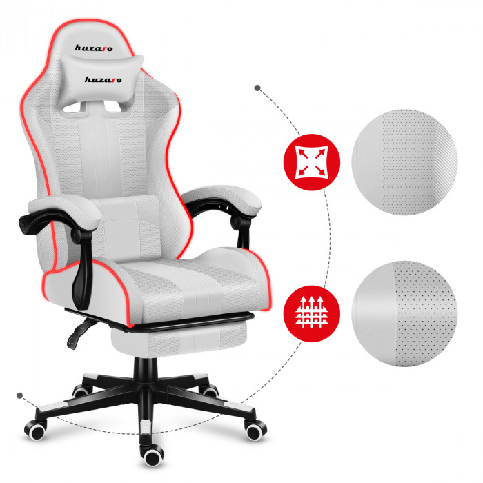 Cojín cervical para la silla Huzaro Force 4.7 Blanco RGB