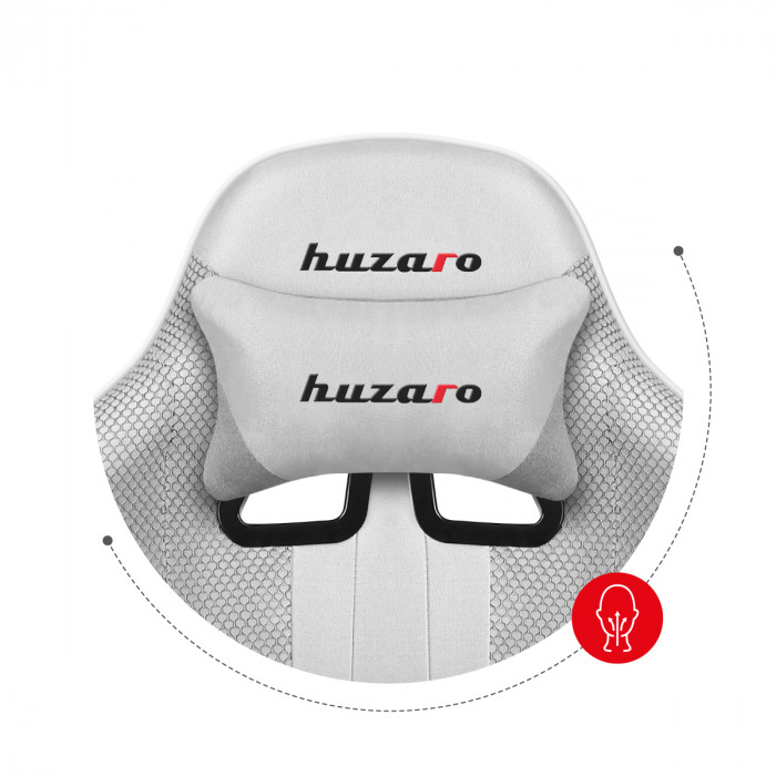 Cojín lumbar para silla de juegos Huzaro Force 4.7 Blanco Mesh