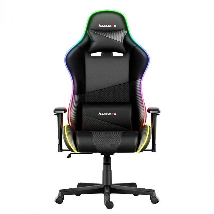 Frontal de la silla gamer Huzaro Force 6.2 Negro RBG