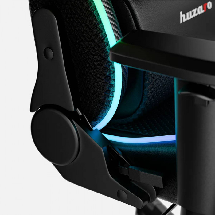 Respaldo ajustable en 90 grados de la silla gamer Force 6.2 Negro RGB LED