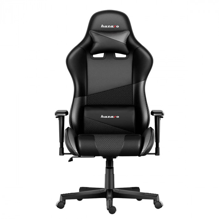 Silla gaming Huzaro Force 6.2 Carbon desde la parte delantera