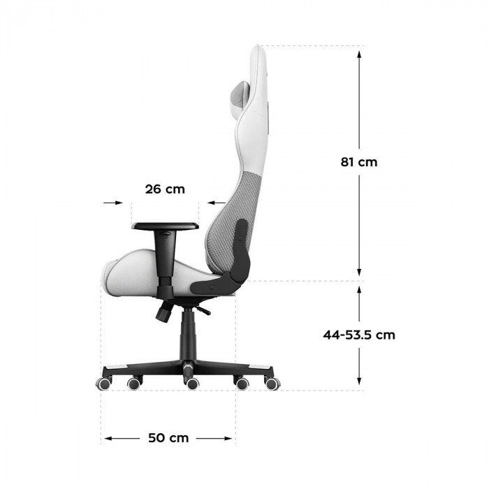 Dimensiones de la silla Huzaro Force 6.2