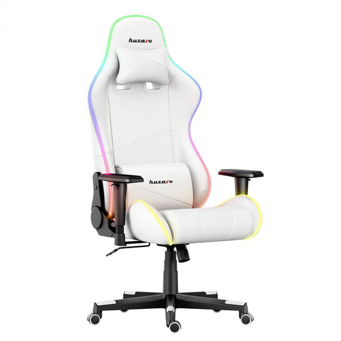 HUZARO FORCE 6.2 Silla de juego RGB LED blanca