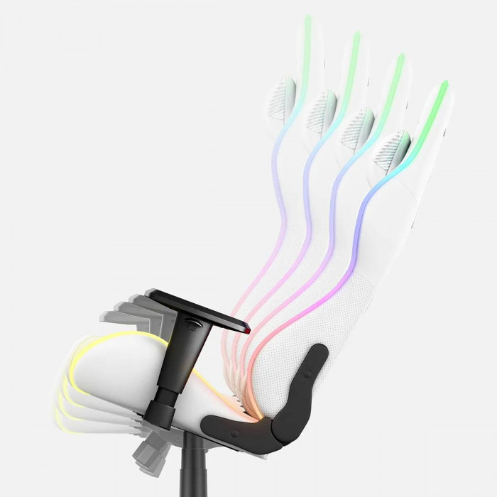 Función SoftFlex de la silla de juego Huzaro Force 6.2 Blanco RGB