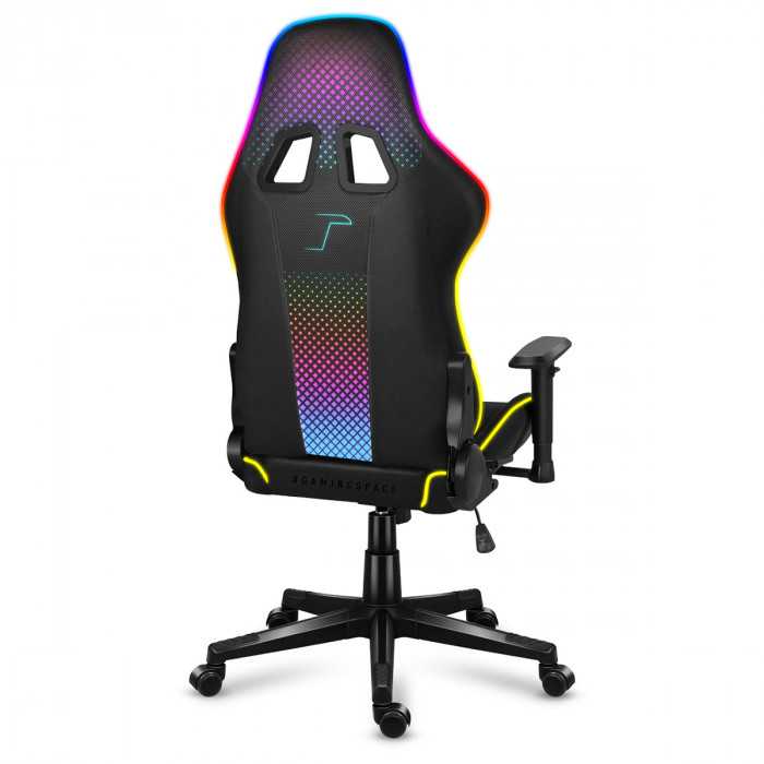 Frontal de la silla gamer Huzaro Force 6.3 Mesh RBG Respaldo.