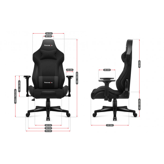 Dimensiones de la silla Huzaro Force 7.6