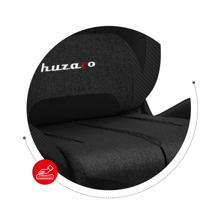 Asiento de espuma fría de la silla de juego Huzaro Force 7.9 Negro Mesh