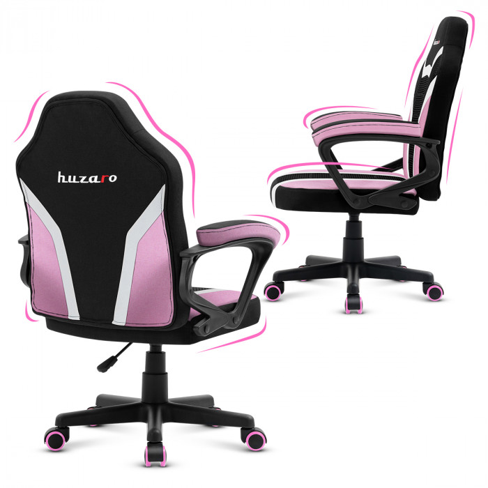 Lado derecho de la silla de juego Huzaro Ranger 1.0 Rosa