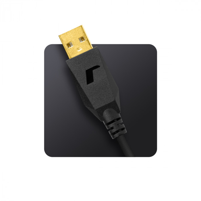 Enchufe usb con revestimiento de oro