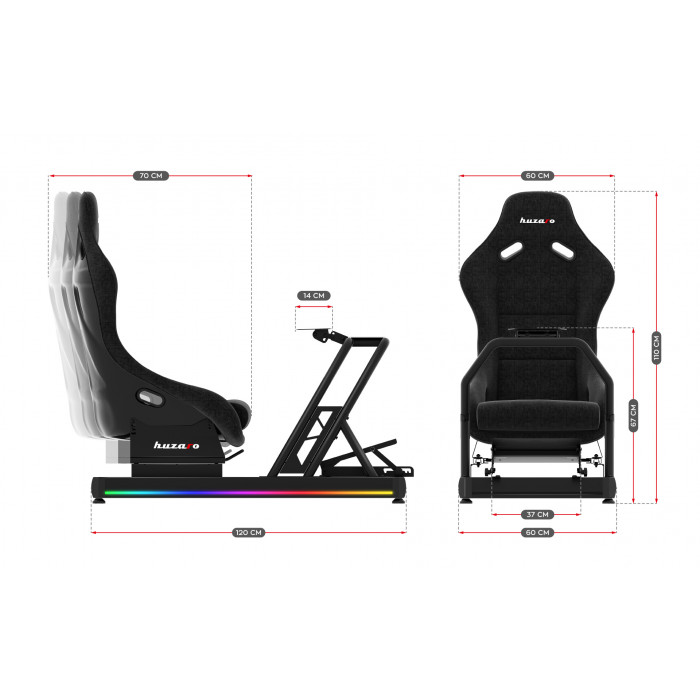 Dimensiones del cockpit de competición de la Speed 9.0