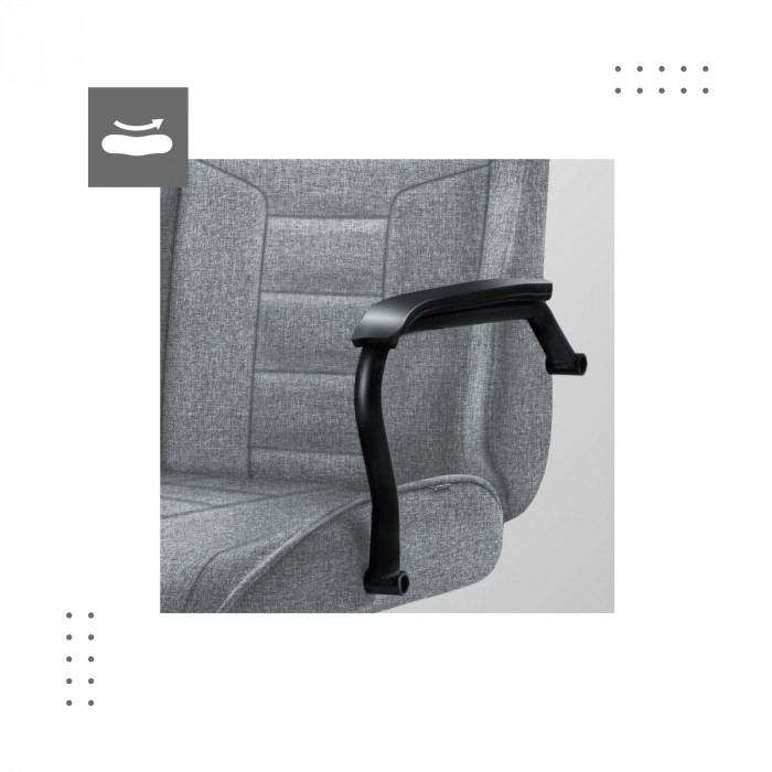 Reposabrazos ergonómicos de la silla Boss 4.2 Gris