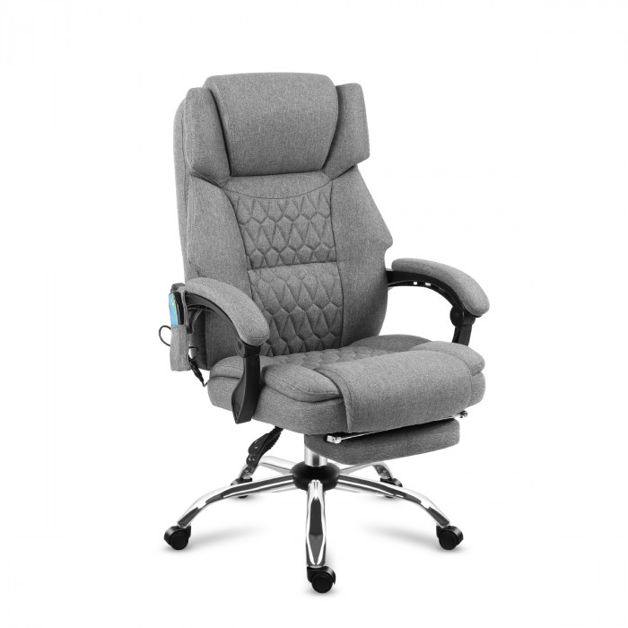 Sillón de oficina de masaje Mark Adler Boss 6.0 Gris